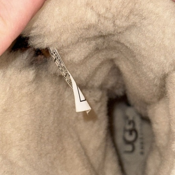 UGG Tan and Cream Lace-Up Boots - Picture 13 of 14